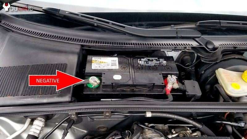 1995-2020 Audi model Change car battery at home negative termnial