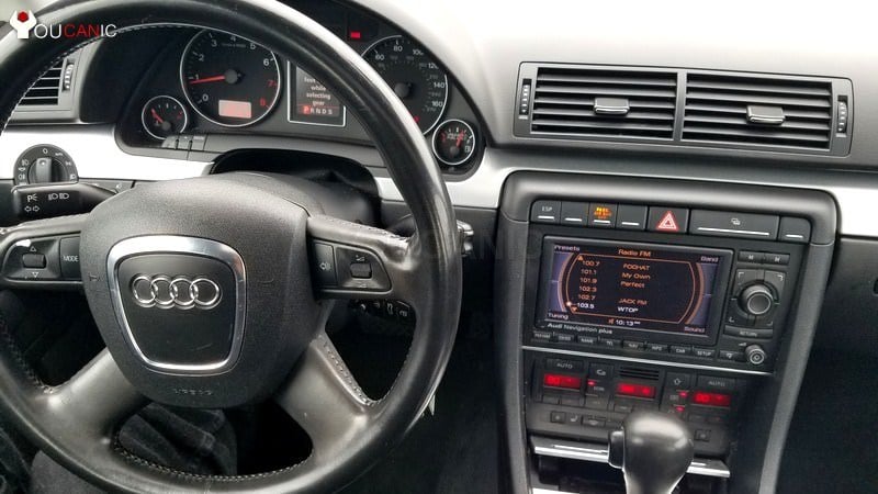 Turn ON Audi ignition to read and clear codes with a scanner